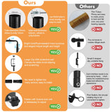 Over The Table Rod Stand with Clamps Black 46"-100'' Length 29"-55" Height Adjustable Metal Table Balloon Arch Stand with Storage Bag, for Halloween Christmas Party Wedding Anniversary Decoration