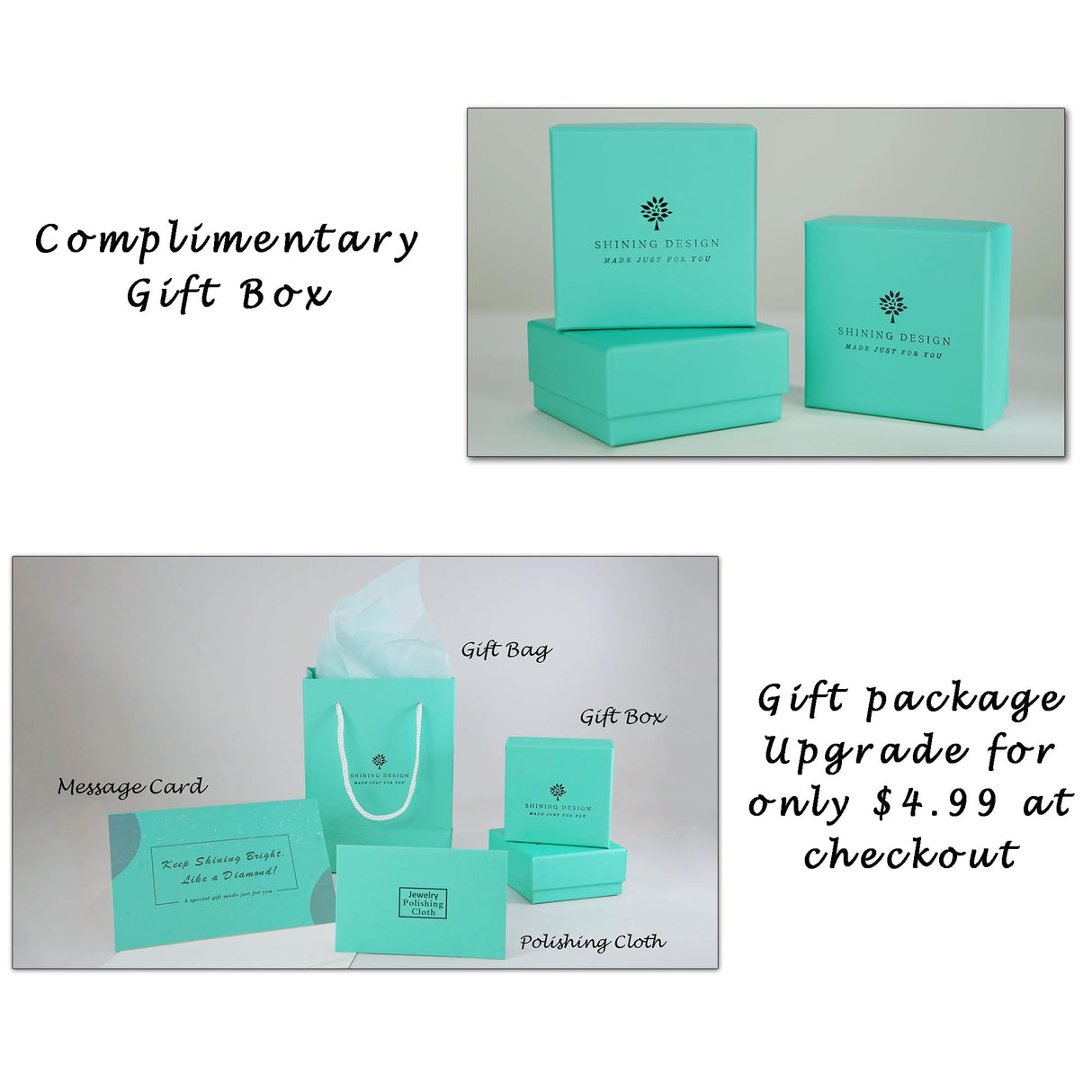 Shining Design Personalized Glowing Birth Moon Phase Necklace with Gift Box