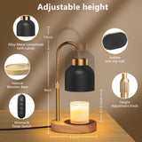 WUEAOA Candle Warmer Lamp with Timer Dimmer, Height & Brightness Adjustable
