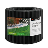 Anleolife Galvanized Steel Garden Landscape Edging Roll, 60FT x 8" Black
