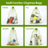 Kikhope 50 Pcs Fruit Protection Bags, 9.5x13.5 inch Garden Netting Bags