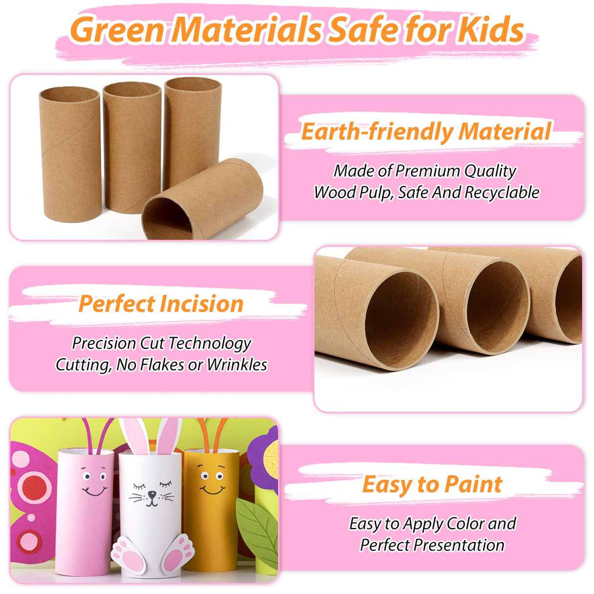 MAPVOLUT 60 PCS Craft Toilet Paper Rolls 3.94"x1.57", Thick Cardboard Tubes for Kids Crafts, Brown Craft Paper Towel Rolls for School Projects, Halloween, Thanksgiving, Christmas, Birthday Gift