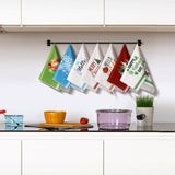 FuWeave 20 Pcs Holiday Kitchen Towels Seasonal Decorative Hand Towels Set Christmas Dish Cloths Winter Valentine's Day 16 x 24 Colorful Wash Cloths with Hanging Loop(Fresh)