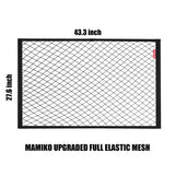 MAMIKO Cargo Net for Utility Folding Wagon, Garden Cart, Folding Trolley Cart, Beach Cart, Made of Heavy Duty Nylon Net with Storage Bag / 43.3"X27.6"to 78.7"×51.1"