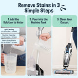 Sunny & Honey Carpet Cleaner Shampoo Solution for Machines, 32floz Mint