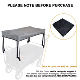 YEEDOIDO Mosquito Net for Wagon Universal, Bug Net Cover for Collapsible Beach Folding Utility Kids Grocery Push Pull Stroller Wagon Cart Accessories Attachment Foldable Sun Shade for Camping