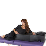 EARTHLITE Pregnancy Massage Cushion & Headrest - Full Body Pregnancy Bolster / Ideal After Breast Surgery & Lower Back Pain, Black
