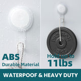 TAILI 4 Pack Powerful Suction Cup Shower Hooks for Towel, Loofah, 360° Rotatable Damage-free Hanging Versatile Wall Hooks for Inside Bathroom, Decoration, Removable Suction Holders, Easy to Use, Clear