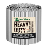 Land Guard Corrugated Garden Edging Border,12" x 50' Landscape Paver Edging, Tall Landscape Edging, Fence for Garden, Flower Bed, Lawn and Landscape Edging (Silver)