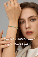 Pearich 14K Gold Filled Turquoise Tennis Bracelets For Women