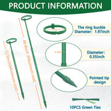 Telescoping Monstera Plant Stakes, 12.5-48.4IN Indoor Plant Support- 7Pack