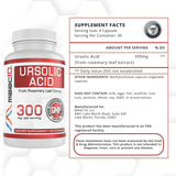 MAAC10 Ursolic Acid 300mg - Sourced from Rosemary Extract, AMPK & Sirtuin Activator - Third-Party Lab Tested