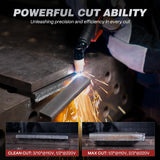 ARCCAPTAIN Plasma Cutter, [Large LED Display] 50Amps Cutter Machine with 110/220V Dual Voltage DC Inverter IGBT 1/2 Inch Clean Cut Post Flow and 2T/4T, for Beginners DIY