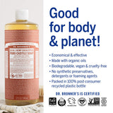 Dr. Bronner's - Pure-Castile Liquid Soap (Eucalyptus, 1 Gallon) - Made with Organic Oils, 18-in-1 Uses: Face, Body, Hair, Laundry, Pets and Dishes, Concentrated, Vegan, Non-GMO