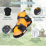FIMXSD Lawn Aerator Shoes - Heavy Duty Lawn Aerator Tool for Grass with Cleaning Shovel & 6 Extra Spikes, Easy Assembly with Upgraded T-Wrench, Manual Garden Soil Aeration Tools for Yard Care