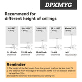 DPXMYG 24 inch Ceiling Fan Downrod, 2 FT Black Downrod for Ceiling Fan, 1 inch Outside Diameter, Boom Suitable for a Wide Range of Fans (Black, Not Threaded)