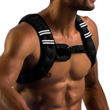 Gymnastics Power - Weighted Vest 6LB, 8LB, 10LB, 15LB, 25lb, 35lb, 45lb, 60lb Removable Iron Weights for Men and Women Workout for Calisthenics and Fitness Sport Training (Black, 10 LB)