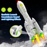 TOY Life Space Toy Rocket Toys for Kid Shuttle with Astronaut Spaceship Planet Stem with Christmas Spaces Station for Boy 3 4 5 6 7 8, Gift for Age 3+