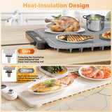 Vitaler Warming Mat for Food, Electric Warming Trays, Upgrade Graphene Fast Full-Surface Heating Mat for Food with 6 Level Temp, 6 Hours Timer, Food Warmer Pad, Not Included Heat-Insulating Mat