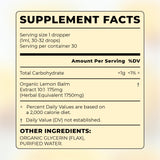 Eliré - Organic Lemon Balm Extract - Digestive Relief & Anti-Bloat Support - Alcohol-Free, Vegan, Non-GMO, Gluten-Free - 30ml