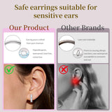 Limerencia G23 Pure Hypoallergenic Titanium Huggie Hoop Earrings