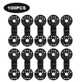 100PCS Shade Cloth Clips with Lock Grip, Heavy Duty Round Plastic Clips for Windproof Awning, Sun Shade Net, Garden Greenhouse and Anti Bird Netting