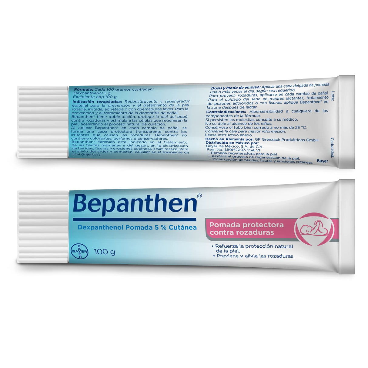 Bepanthen - Pomada protectora Contra rozaduras, 100 g
