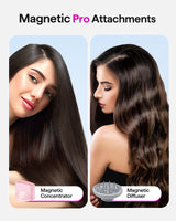 Hair Dryer, Wavytalk Turblow Pro Fast Drying Blow Dryer with Diffuser, High Speed Hair Dryer with 110,000 RPM, Pro Negative Ions for Reduces Damage, Frizz Smoothing, 3 Speeds & 3 Temps, Pink