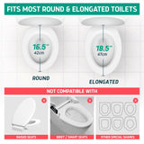 Lunderg Padded Toilet Seat Riser for Seniors - Adds 3 inches. Universal Fit - FIRM Raised Toilet Seat Cushion with High-Density Foam for Enhanced Comfort & Elevation. Post-Surgery Must have (White)