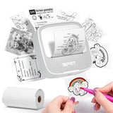 iDPRT Mini Sticker Printer Sticker, Thermal Maker Machine with 1 Roll Paper