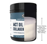 MCT Oil Powder with Acacia Fiber & Collagen Peptides – Prebiotic Collagen Protein, 10g MCTs from Coconuts, Sugar Free Keto Coffee Creamer – Grass Fed, Unflavored, Non-GMO, Gluten Free, 16 oz