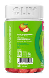 OLLY Metabolism Gummy Rings, Metabolism and Cellular Energy Chewable Supplement,* Apple Cider Vinegar, Vitamin B12, Chromium Picolinate, Apple Flavored, 60 Day Supply - 60 Count