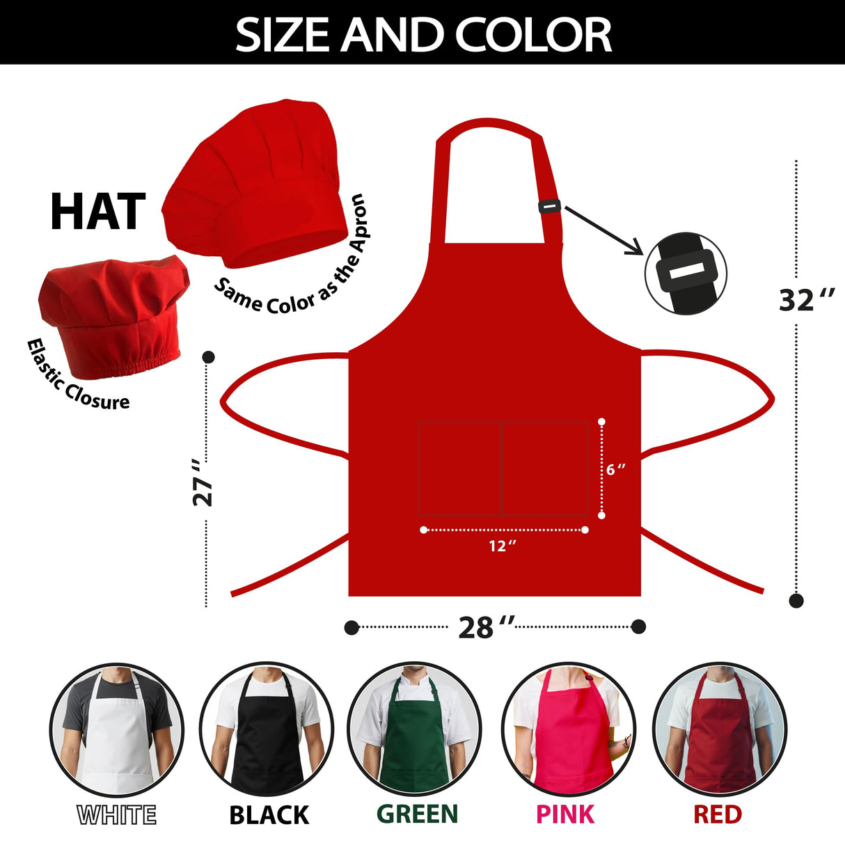 Personalized Apron for Men and Women, Chefs, Custom Name Text, Personalized Baking Gifts for Christmas, Cooking, Waterproof Apron with 2 Pockets, Great for Baking, Grilling, Gardening, Art Projects