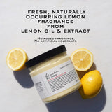 C.O. Bigelow Lemon Body Cream, Moisturizing Body Cream with Shea Butter, Kukui Nut Oil, Lemon Oil and Extracts for Dry Skin, 32 oz.