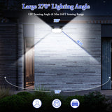 6-Pack Solar Wall Lights Outdoor with 3 Modes & Reflector, Waterproof Bright 178 LEDs Motion Sensor Security Lights, Solar Powered Flood Lights for Patio Garden Yard Porch Garage Front Door