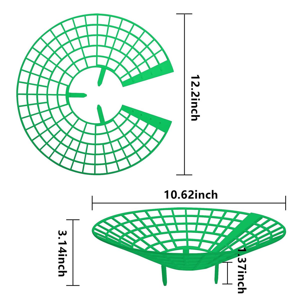 codree 10 Pack Strawberry Plant Supports, Strawberry Plant Stand with 3 Sturdy Legs, Strawberry Growing Racks, Strawberry Growing Frame, Protecting Strawberry Plants from Mold, Rot and Dirt, Green