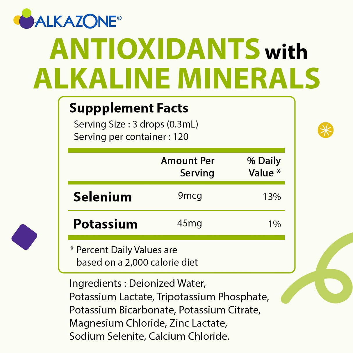 ALKAZONE Balance Your pH Antioxidants Alkaline Mineral Booster & Supplements (2 Packs)