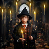 Homemory Hanging Floating Candles with Wand Remote and String, 12 Pcs Flying Flameless LED Taper Candles Warm White Light, Battery Operated Window Candles with Wand for Halloween Christmas Party