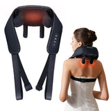 KNQZE Neck Massager with Heat, Deep Tissue 4D Expert Kneading Massager, Shiatsu Neck and Shoulder Massage Pillow for Trapezius, Back and Leg Pain Relief, FSA/HSA Eligible, Gifts for Mom Dad