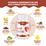 Cholesterol Supplements with Plant Sterols, Niacin, Red Yeast Rice, Citrus Bergamot, Garlic, Cholesterol Supplement Support Normal Cholesterol Levels, 90 Softgels