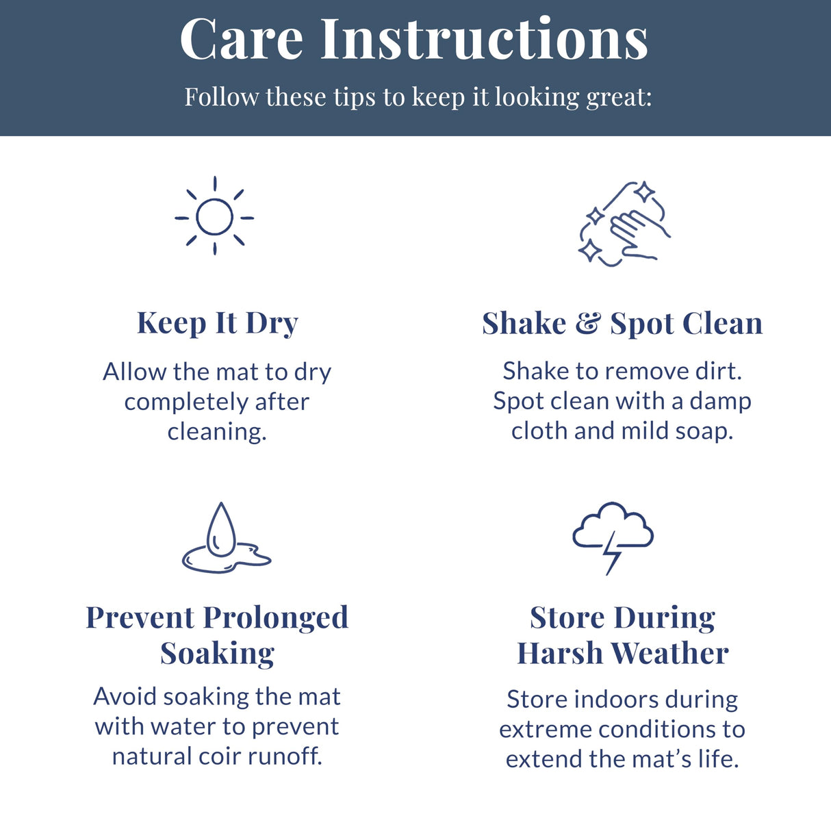 Barnyard Designs Natural Coco Coir Christmas Doormat - Large Cute Non-Slip Heavy Duty Backing Door Mat for Outside Entrance or Porch Entry, Brown (17x30, Winter Snow Forest)