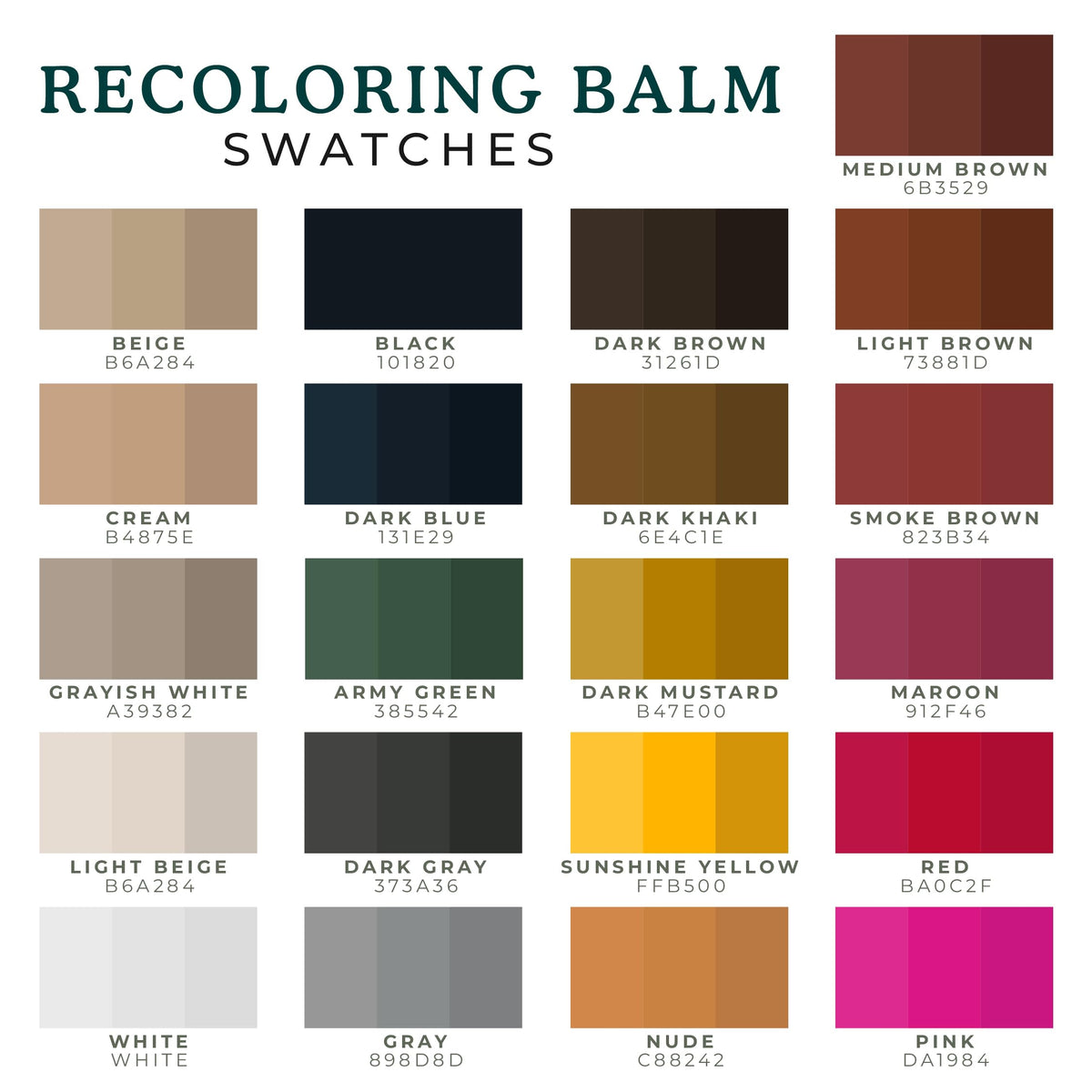 Clyde's™ Recoloring Balm | Non-Toxic Material Dye & Restorer for Furni ...