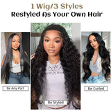 13x6 Lace Front Wigs Human Hair Straight Wigs Human Hair 200% Density Pure Human Hair Wig Pre Plucked Human Hair HD Lace Front Wigs With Baby Hair Frontal Glueless Wigs Human Hair for Women 26 Inch