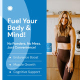 Create Creatine Monohydrate Gummies for Men & Women, Boost Focus, Strength, and Endurance, Anti-Melting Formula, Vegan, Gluten-Free, Non-GMO, 1.5g of Creatine per Gummy (Blue Raspberry, 90 ct)