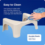 Squatty Potty Simple Bathroom Toilet Stool, Buttercream 7", Ergonomic Stool – Posture-Enhancing Bathroom Footrest for Improved Digestion & Constipation Relief