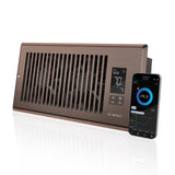 AC Infinity AIRTAP T4 Bronze, Register Booster Fan for 4” x 10” Vents, Thermostat Control Improves Heating & Cooling, Quiet 10-Speed Remote Control & Bluetooth App. ONLY FITS 4” x 10” Duct Openings