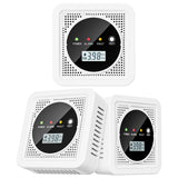 3 Packs, 2-in-1,Smoke Carbon Monoxide Detector,Carbon Monoxide Detector,Smoke Alarm,CO Alarm, 85 db Sound,Battery Powered CO Alarm with LEDs,LCD Digital Screen,Test Button