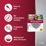 K9 Advantix II XL Dog Vet-Recommended Flea, Tick & Mosquito Treatment & Prevention | Dogs Over 55 lbs. | 2-Mo Supply