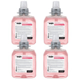 GOJO FMX-12 Luxury Foam Handwash, Cranberry Scent, EcoLogo Certified, 1250 mL Foam Soap Refill for Push-Style Dispenser (Pack of 4) - 5161-04