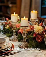 2"x 2" Rechargeable Flameless Votive Candles with Remote Timer, 6 Pack